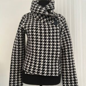 Herringbone Chanel Style Wool Blend Sweater